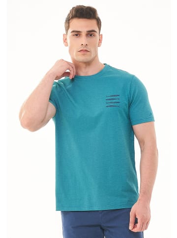 Organication T-Shirt "MOR13615" in Petrolgrün