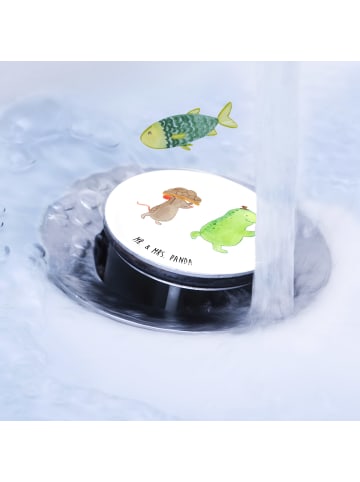 Mr. & Mrs. Panda Stöpsel Waschbecken Schildkröte Maus ohne Spruch in Weiß