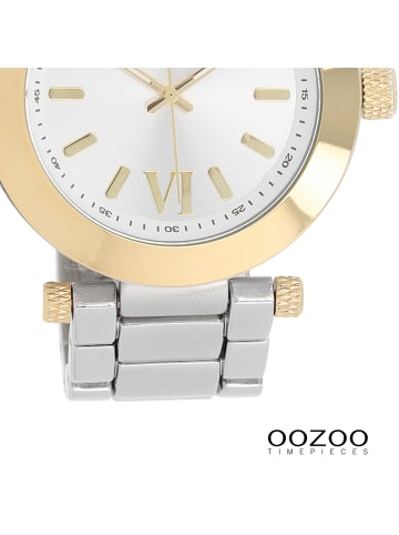 Oozoo Analog-Armbanduhr Oozoo Vintage Series silber groß (ca. 40mm)