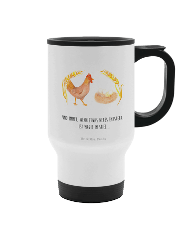 Mr. & Mrs. Panda Thermobecher To Go Huhn Stolz mit Spruch in Weiß