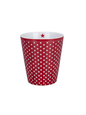 Krasilnikoff Happy Mug Micro Dots Becher in rot