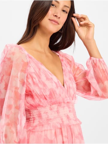 Marie Lund Kleid in pink weiß - 0002