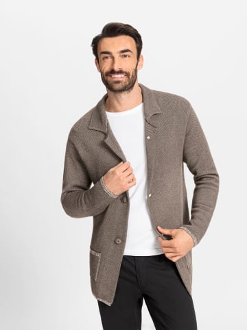 WITT WEIDEN Cardigan in taupe-meliert