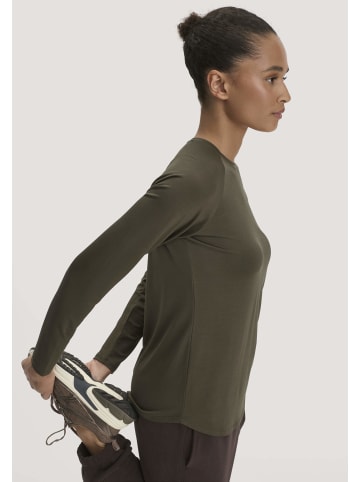 Hessnatur Longsleeve in vintage oliv