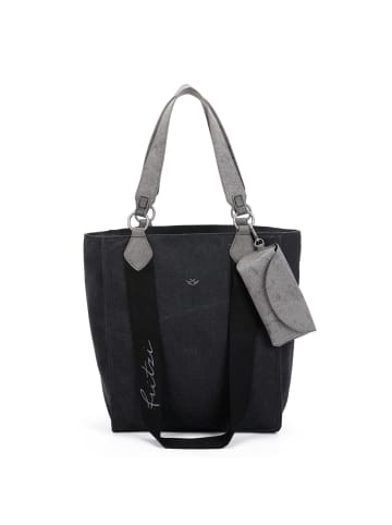 Fritzi aus Preußen Izzy02 Canvas Shopper Tasche 32 cm black