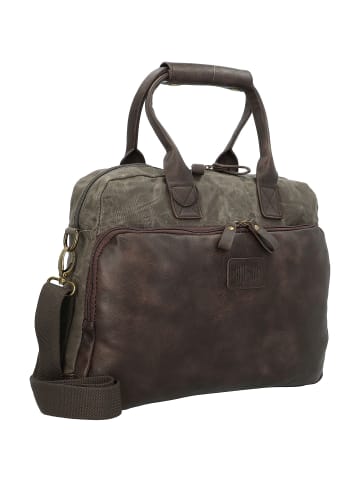 Pride and Soul Mystify Aktentasche 37 cm Laptopfach in grau-braun