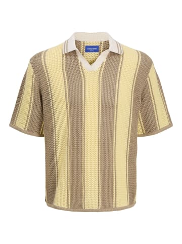 Jack & Jones Gestricktes Polo in Crockery