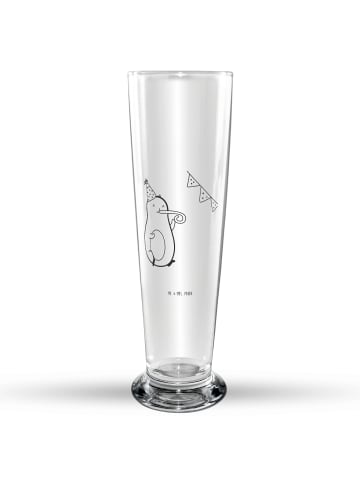 Mr. & Mrs. Panda Bierglas Avocado Party Zeit ohne Spruch in Transparent