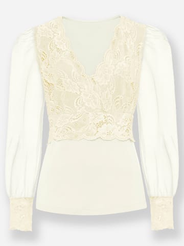 Heine Spitzen-Shirt in champagner