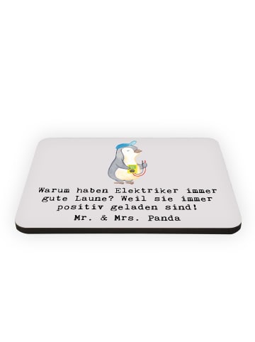 Mr. & Mrs. Panda magnet für kühlschrank Positiver Elektriker mit... in Grau Pastell