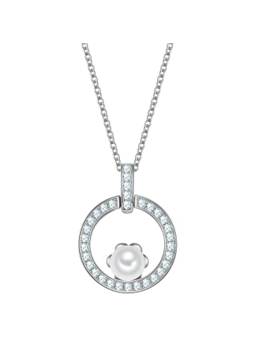 Rafaela Donata Kette aus Sterling Silber mit Zirkonia Muschelkernperle in silber