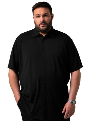 Men Plus Hemd in schwarz