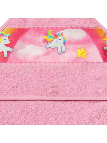 Erwin Müller Frottier Kapuzenbadetuch in rosa