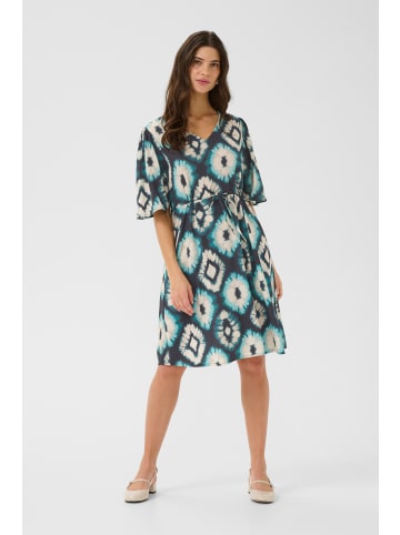 Cream Kleid CRTiah Feminine in Aqua Tie Dye