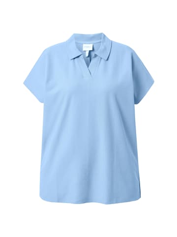 Ulla Popken Poloshirt in taubenblau