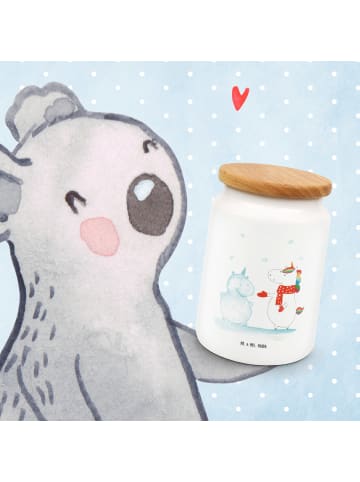 Mr. & Mrs. Panda Kaffeedose Einhorn Schneemann ohne Spruch in Weiß