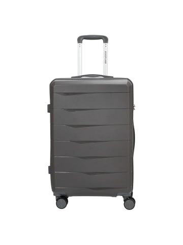 D&N Travel Line 2900 - 4-Rollen-Trolley M 65 cm (schwarz) in grau