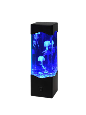 SATISFIRE Jellyfish Lampe Aquarium 3 schwimmende Quallen Dekoleuchte USB Batterie blau