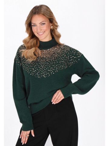 faina Women Sweater in emerald green