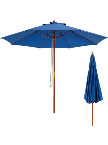 COSTWAY Sonnenschirm 260 cm in Blau