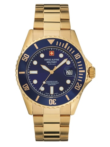 Swiss Alpine Military by Grovana Analoguhr für Herren in gold