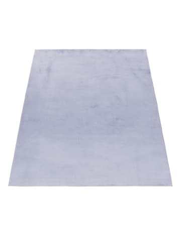 KADIMA DESIGN Teppich Kurzflor Waschbar Einfarbig NECKAR Strapazierfähig OEKO-TEX in Silber