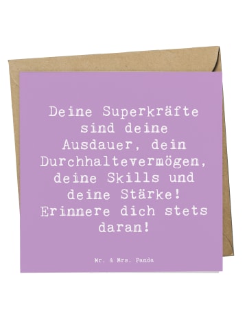 Mr. & Mrs. Panda Deluxe Karte Spruch Sportliche Wettkämpfe Super... in Lavendeltraum