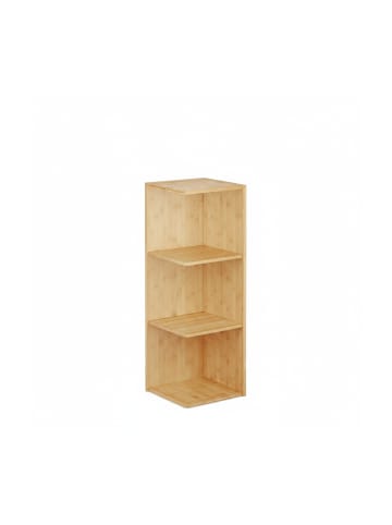 relaxdays Eckregal in Natur - (B)29 x (H)85,5 x (T)29 cm