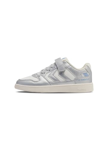 Hummel Elastische Schnürsenkel Sneaker St Power Lebensstil Kinder in WHITE/SILVER