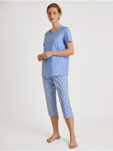 Calida Pyjama in hydrangea blue