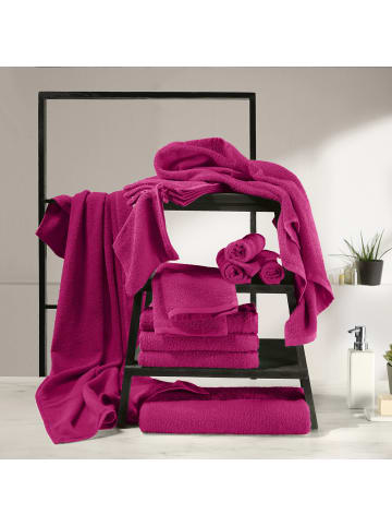 REDBEST Frottier, Leichtfrottier Duschtuch 4er-Pack Oceanside in fuchsia