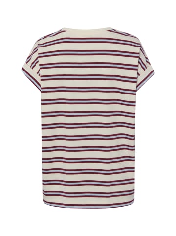 armedangels T-Shirt Idaara Stripe in ecru mehrfarbig