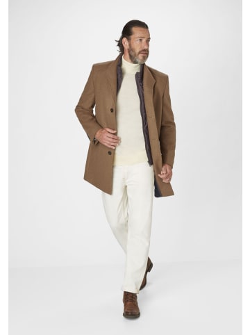 S4 JACKETS Wollmantel Newton Black in camel (dk. beige)