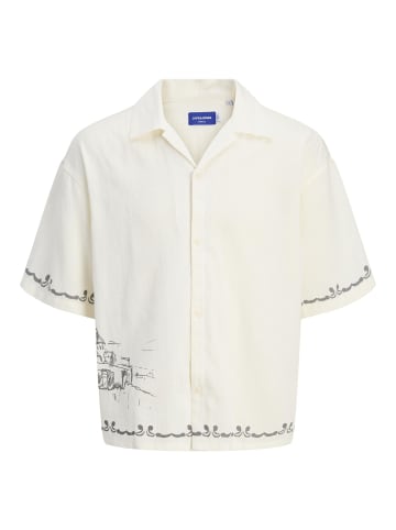 Jack & Jones Hawaii-Hemd in Cloud Dancer
