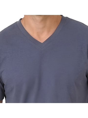 NORMANN Single-Jersey Shorty in jeansblau