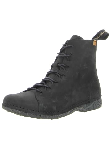 El Naturalista Schnürstiefelette in schwarz