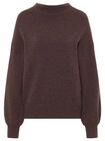 RISA Oversized Strick Pullover in Braun