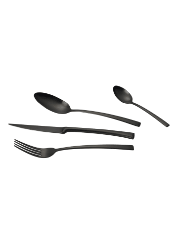 Echtwerk 16 tlg. Set Tafelbesteck "Avelino" in Schwarz