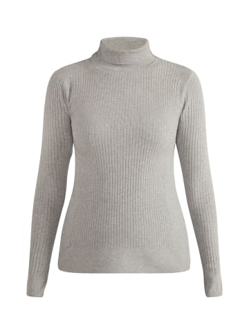 usha BLACK LABEL Strick Rollkragenpullover in Grau