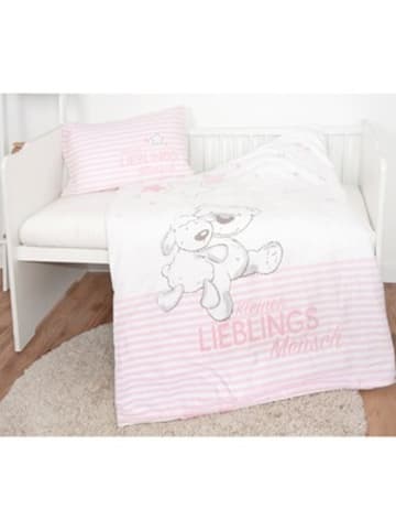 Baby Best® Renforcé-Bettwäsche Lieblingsmensch 40x60 / 100x135 cm in Rosa