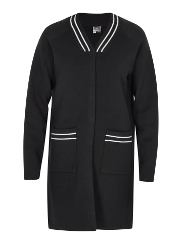 DreiMaster Maritim Damen Cardigan in Schwarz Weiss Streifen
