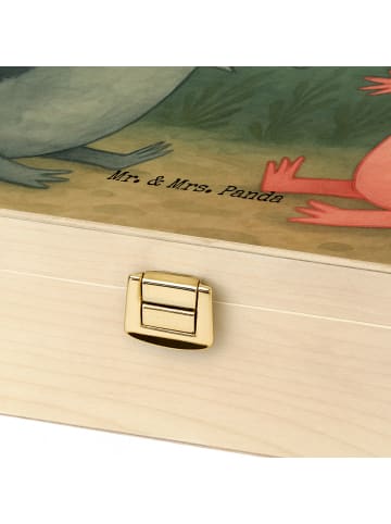 Mr. & Mrs. Panda Holz Teedose Axolotl Liebe Design ohne Spruch in Weiß