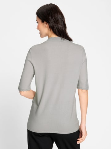 WITT WEIDEN Stehkragen-Pullover in hellgrau