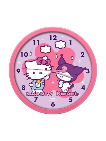 Hello Kitty Friends Wanduhr 25cm Kinderzimmer Uhr Rosa