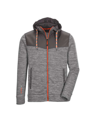 Killtec Strickfleecejacke mit Kapuze in Grau