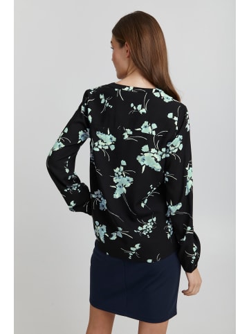 Oxmo Langarmbluse OXElvy in Schwarz