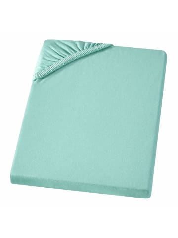 Carpe Sonno Edel-Jersey Spannbettlaken in Aqua