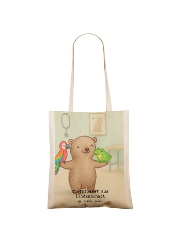 Mr. & Mrs. Panda Shopping Tasche Tierpfleger Leidenschaft Design... in Weiß
