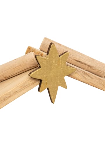 Atmosphera Créateur d'intérieur Weihnachtskrippe mit 7 Figuren in Mehrfarben, (B) 9,5 x (H) 30 x (L) 18 cm