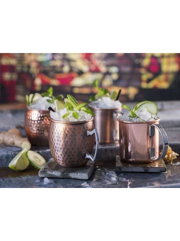 APS Cocktailbecher "MOSCOW MULE Becher" in Kupferoptik Ø 9,5 cm, H: 10 cm 